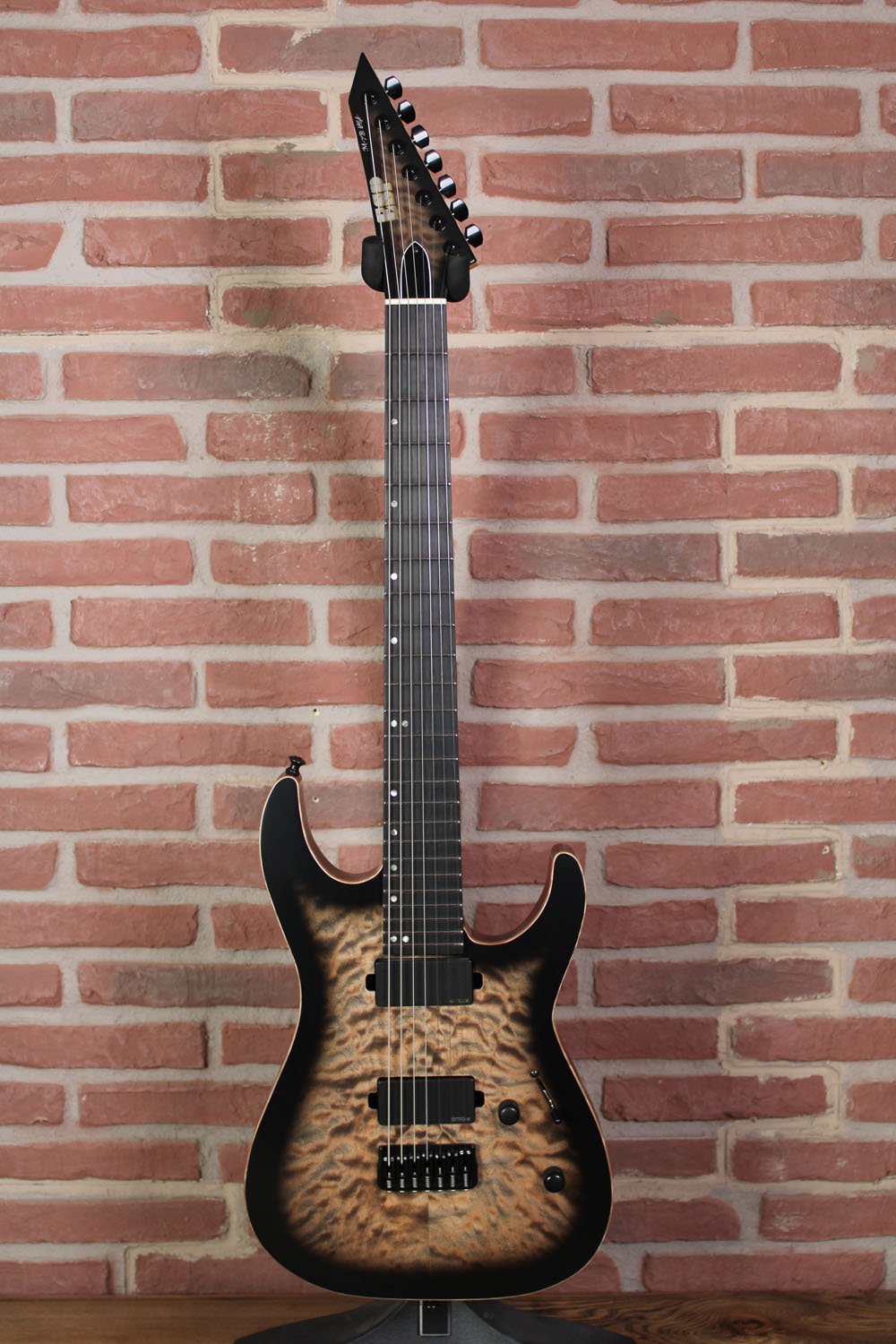 USA M-7 Baritone See  Thru Black Sunburst EMG